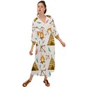 Cute cartoon native american seamless pattern Grecian Style  Maxi Dress View1