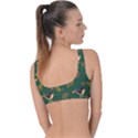 Cute seamless pattern bird with berries leaves Ring Detail Bikini Top View2