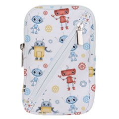 Cute Cartoon Robots Seamless Pattern Belt Pouch Bag (large) by BangZart