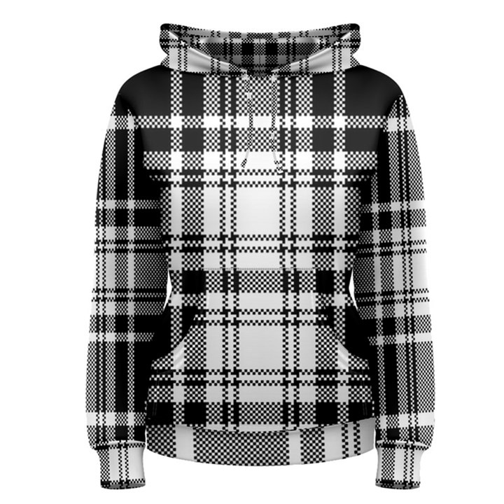 Pixel background design modern seamless pattern plaid square texture fabric tartan scottish textile Women s Pullover Hoodie