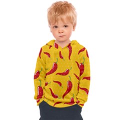 Chili Vegetable Pattern Background Kids  Overhead Hoodie