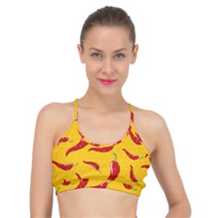 Chili Vegetable Pattern Background Basic Training Sports Bra by BangZart