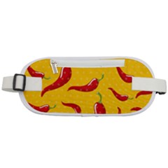 Chili Vegetable Pattern Background Rounded Waist Pouch