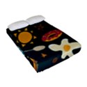 Seamless pattern with breakfast symbols morning coffee Fitted Sheet (Full/ Double Size) View2