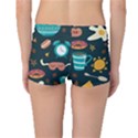 Seamless pattern with breakfast symbols morning coffee Boyleg Bikini Bottoms View2