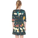 Seamless pattern with breakfast symbols morning coffee Pocket Dress View2