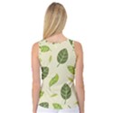 Leaf spring seamless pattern fresh green color nature Women s Basketball Tank Top View2