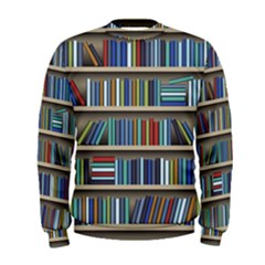 Bookshelf Men s Sweatshirt by BangZart