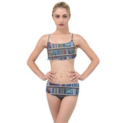 Bookshelf Layered Top Bikini Set by BangZart