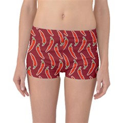 Chili Pattern Red Boyleg Bikini Bottoms by BangZart