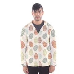 Seamless Pattern Colorful Easter Egg Flat Icons Painted Traditional Style Men s Hooded Windbreaker by BangZart