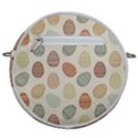 Seamless pattern colorful easter egg flat icons painted traditional style Crossbody Circle Bag View2