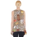 Vector seamless pattern with doodle coffee equipment Side Drop Tank Tunic View2