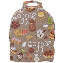 Vector Seamless Pattern With Doodle Coffee Equipment Mini Full Print Backpack