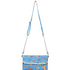 Hand Drawn Seamless Pattern Summer Time Mini Crossbody Handbag by BangZart