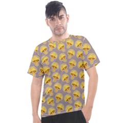 Yellow Mushroom Pattern Men s Sport Top by BangZart