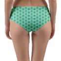 Polka Dots Mint green, pastel colors, retro, vintage pattern Reversible Mid-Waist Bikini Bottoms View4