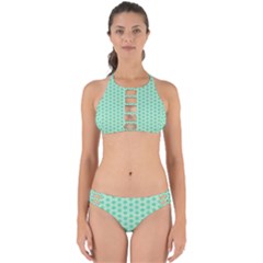 Polka Dots Mint Green, Pastel Colors, Retro, Vintage Pattern Perfectly Cut Out Bikini Set by Casemiro