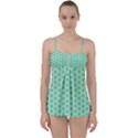 Polka Dots Mint green, pastel colors, retro, vintage pattern Babydoll Tankini Set View1