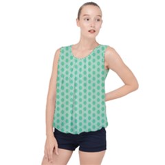 Polka Dots Mint Green, Pastel Colors, Retro, Vintage Pattern Bubble Hem Chiffon Tank Top by Casemiro