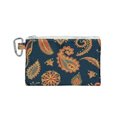 Bright Seamless Pattern With Paisley Mehndi Elements Hand Drawn Wallpaper With Floral Traditional  Canvas Cosmetic Bag (small) by BangZart