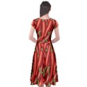 Seamless chili pepper pattern Cap Sleeve Wrap Front Dress View2