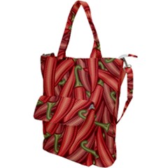 Seamless Chili Pepper Pattern Shoulder Tote Bag by BangZart