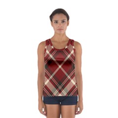 Tartan Scotland Seamless Plaid Pattern Vector Retro Background Fabric Vintage Check Color Square Sport Tank Top  by BangZart