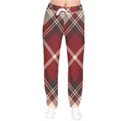 Tartan Scotland Seamless Plaid Pattern Vector Retro Background Fabric Vintage Check Color Square Women Velvet Drawstring Pants by BangZart