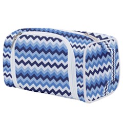 Zigzag Pattern Seamless Zig Zag Background Color Toiletries Pouch by BangZart