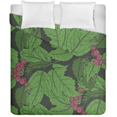 Seamless Pattern With Hand Drawn Guelder Rose Branches Duvet Cover Double Side (california King Size) by BangZart