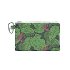 Seamless Pattern With Hand Drawn Guelder Rose Branches Canvas Cosmetic Bag (small) by BangZart