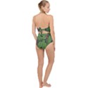 Seamless pattern with hand drawn guelder rose branches Scallop Top Cut Out Swimsuit View2