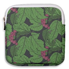 Seamless Pattern With Hand Drawn Guelder Rose Branches Mini Square Pouch by BangZart