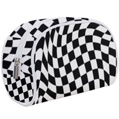 Weaving Racing Flag, Black And White Chess Pattern Makeup Case (large) by Casemiro