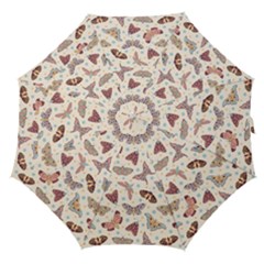 Pattern With Butterflies Moths Straight Umbrellas by BangZart