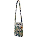 Seamless pattern with tropical flowers leaves exotic background Multi Function Travel Bag View2