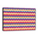 Zigzag pattern seamless zig zag background color Canvas 18  x 12  (Stretched) View1