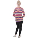 Zigzag pattern seamless zig zag background color Women s Hooded Pullover View2