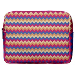 Zigzag Pattern Seamless Zig Zag Background Color Make Up Pouch (large) by BangZart