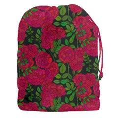 Seamless Pattern With Colorful Bush Roses Drawstring Pouch (3xl) by BangZart