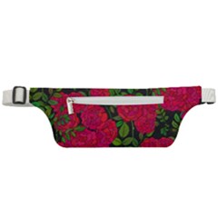 Seamless Pattern With Colorful Bush Roses Active Waist Bag by BangZart