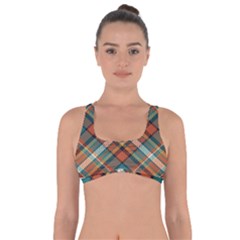 Tartan Scotland Seamless Plaid Pattern Vector Retro Background Fabric Vintage Check Color Square Got No Strings Sports Bra