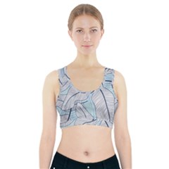 Tropical Flower Seamless Pattern Sports Bra With Pocket by BangZart