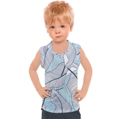 Tropical Flower Seamless Pattern Kids  Sport Tank Top