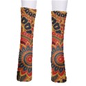 Bright seamless pattern with paisley elements hand drawn wallpaper with floral traditional Men s Crew Socks View2