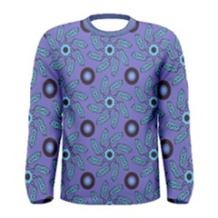 Floral Seamless Pattern Men s Long Sleeve Tee