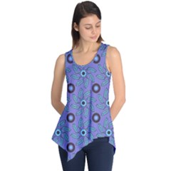 Floral Seamless Pattern Sleeveless Tunic