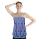 Floral seamless pattern Strapless Top View1