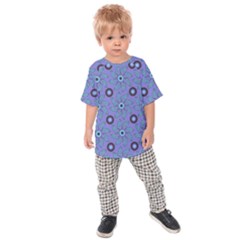 Floral Seamless Pattern Kids  Raglan Tee